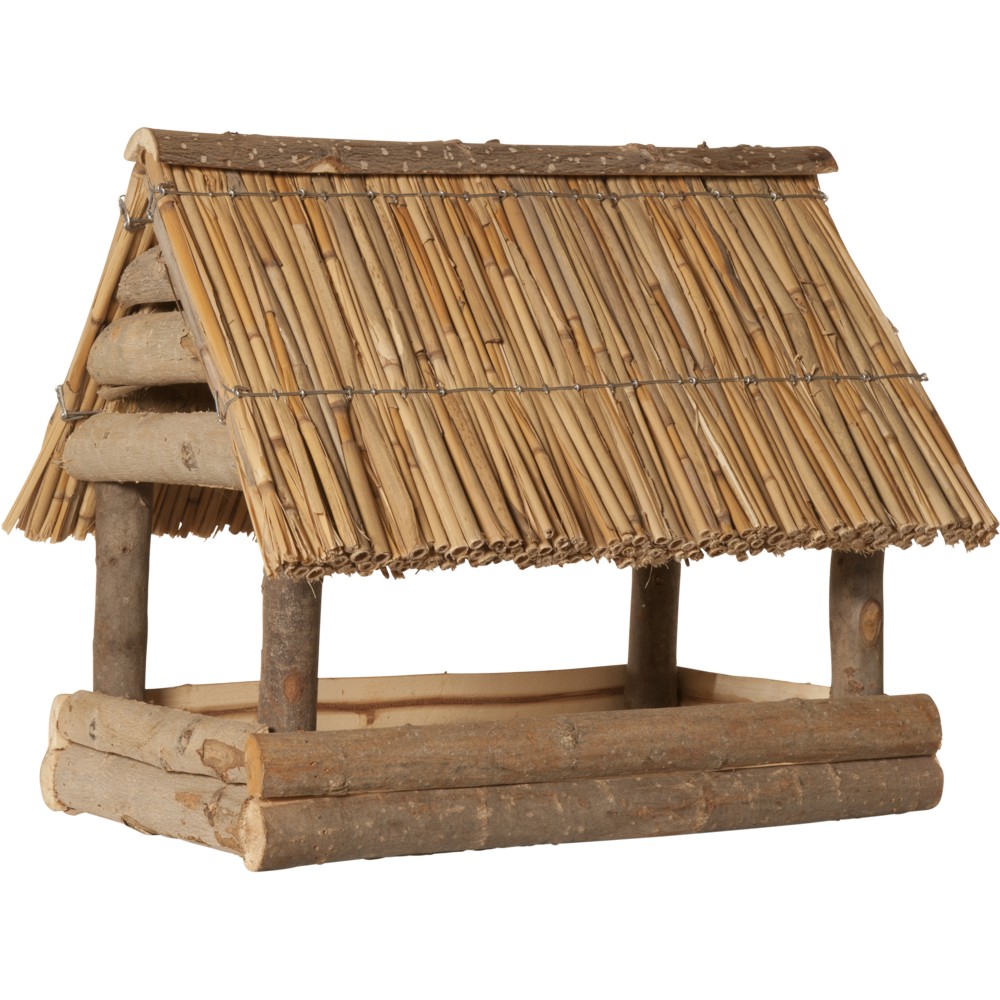 vogelhaus-mit-reetplattendach-gross Hiss Reet Vogelhaus Futterhaus mit Reetplattendach