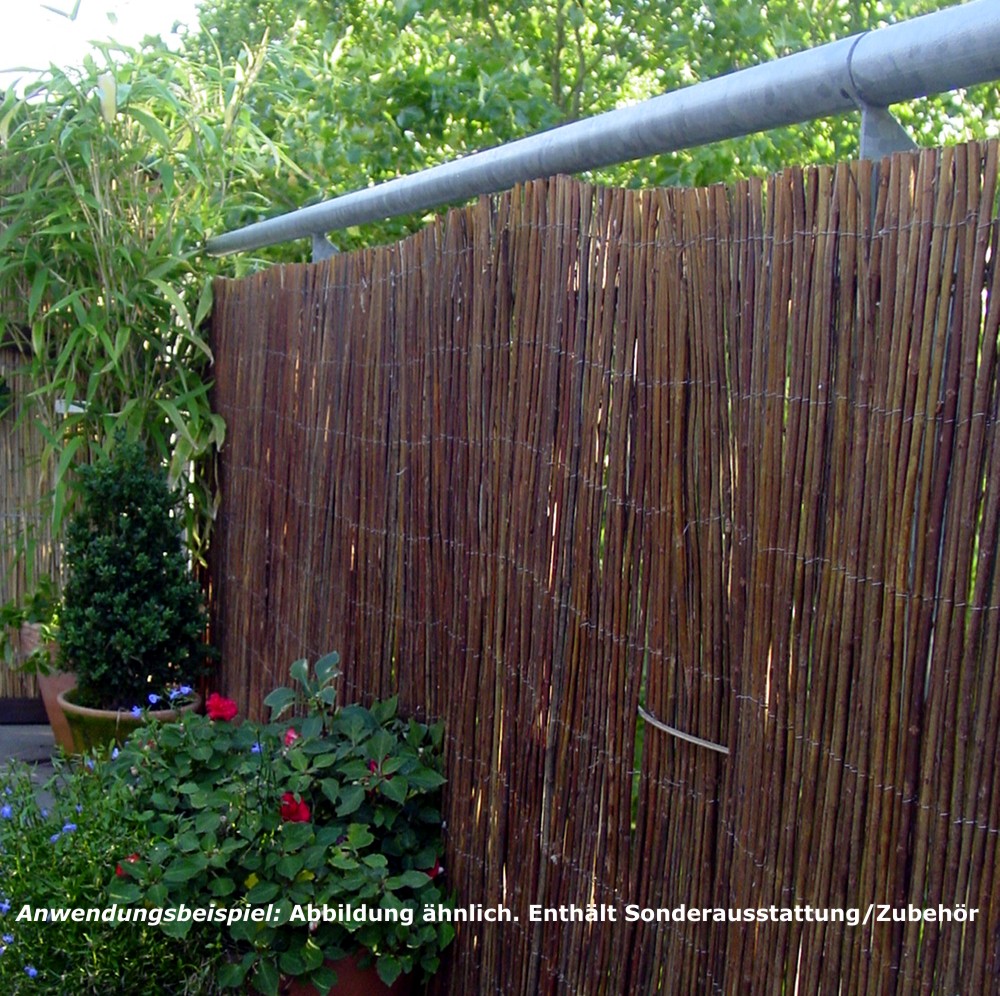 hr-weidenmatte-6 Hiss Weidenmatte Sichtschutz Windschutz Balkon Sichtschutzmatte Windschutzmatte