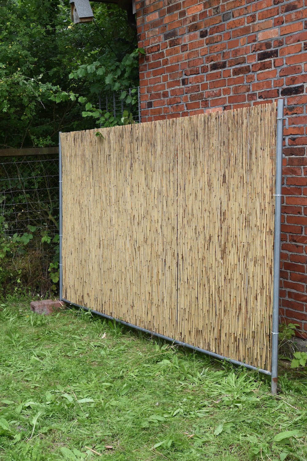 Bauzaun-Sichtschutz-Schilfmatte Hiss Bauzaun Schilfmatte  Sichtschutz Windschutz Sonnenschutz