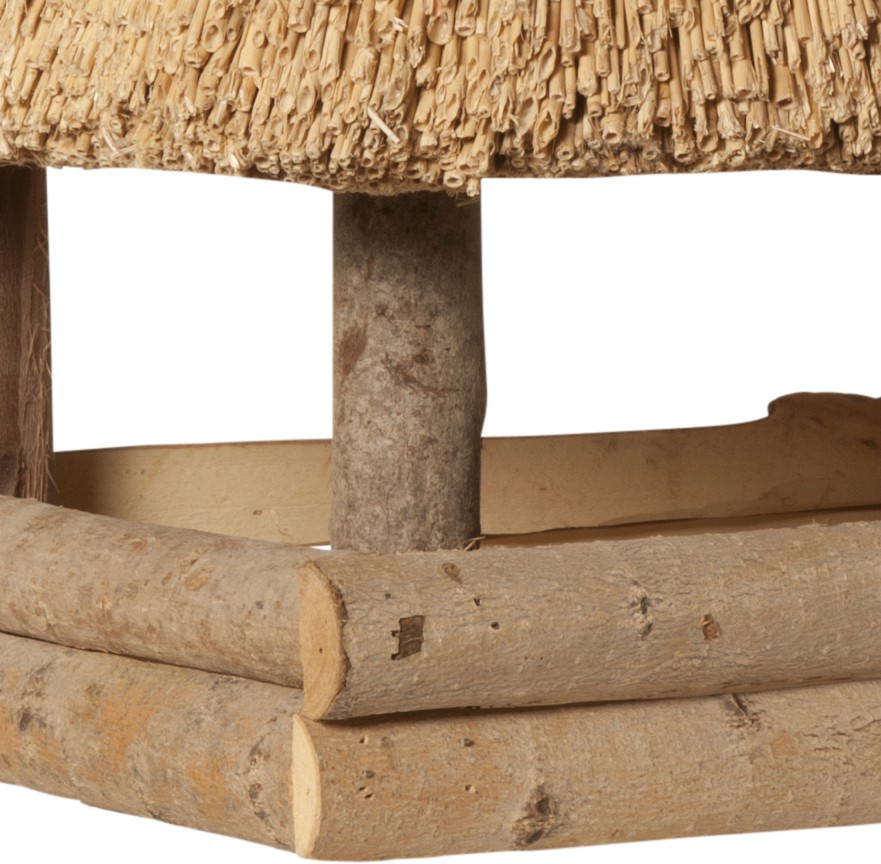 eckiges-vogelhaus-mit-reetdach-sehr-gross-3 Hiss Reet Vogelhaus Futterhaus mit Reetdach eckig