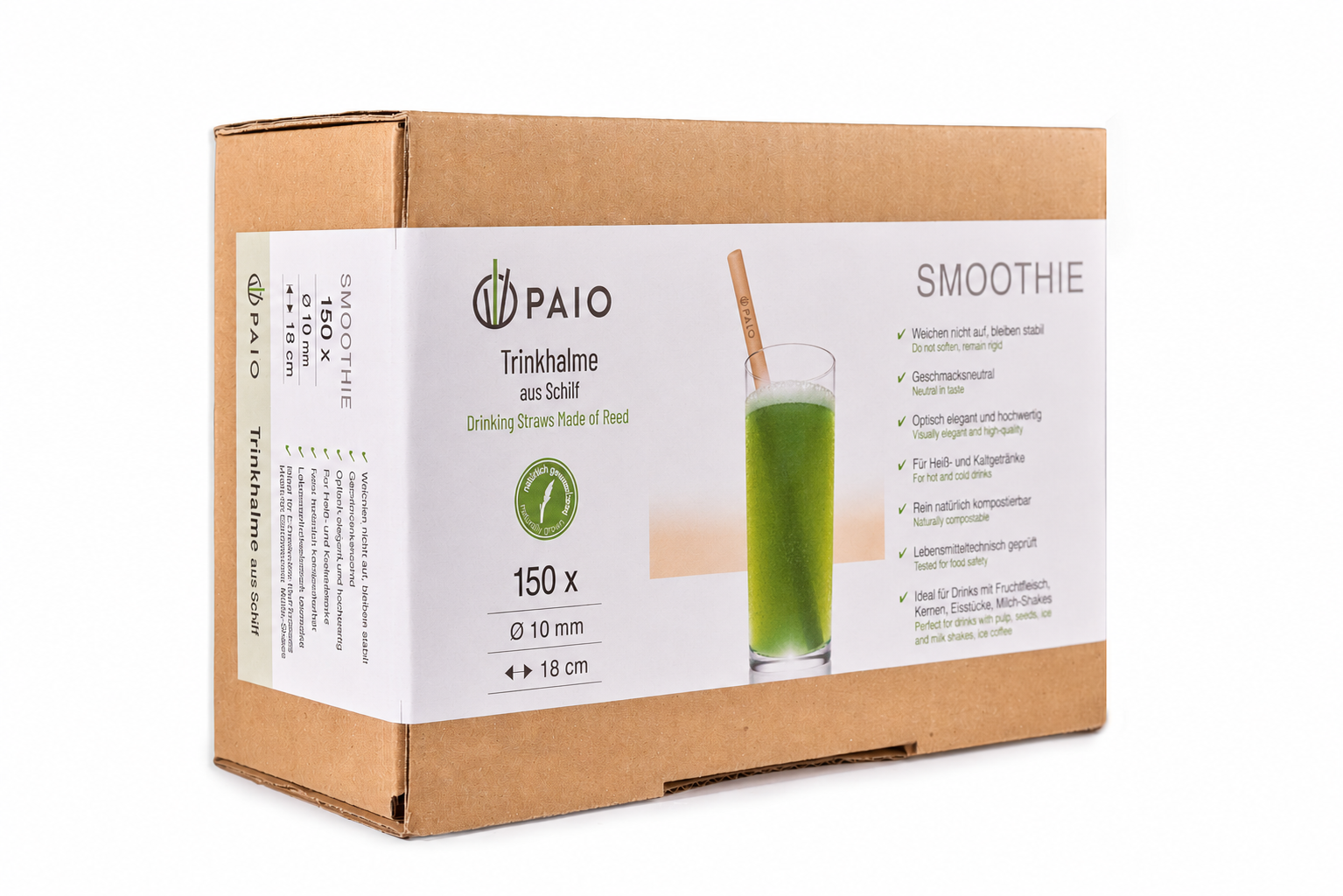 Trinkhalme aus Schilf für Smoothies ▻ Hier kaufen